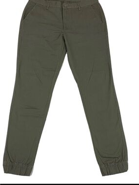 ELWOOD Men’s Elastic Cuff SlimChino Olive Green Jogger Pants Sz 32 NWT